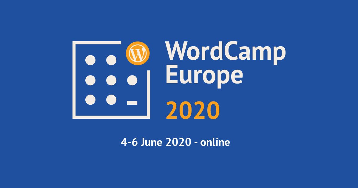 WordCamp Europe 2020 Online logo