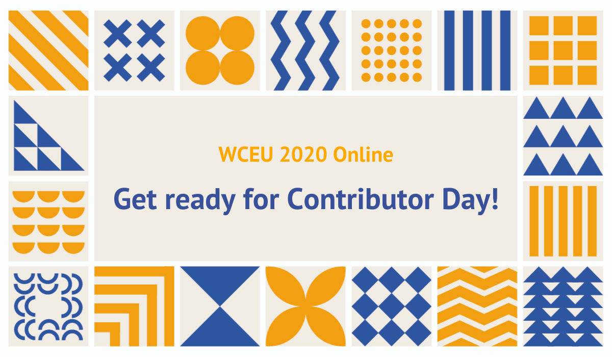 Page banner for Get Ready for Contributor Day WCEU blog post