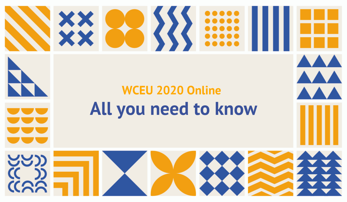 Banner for the How to attend WCEU page