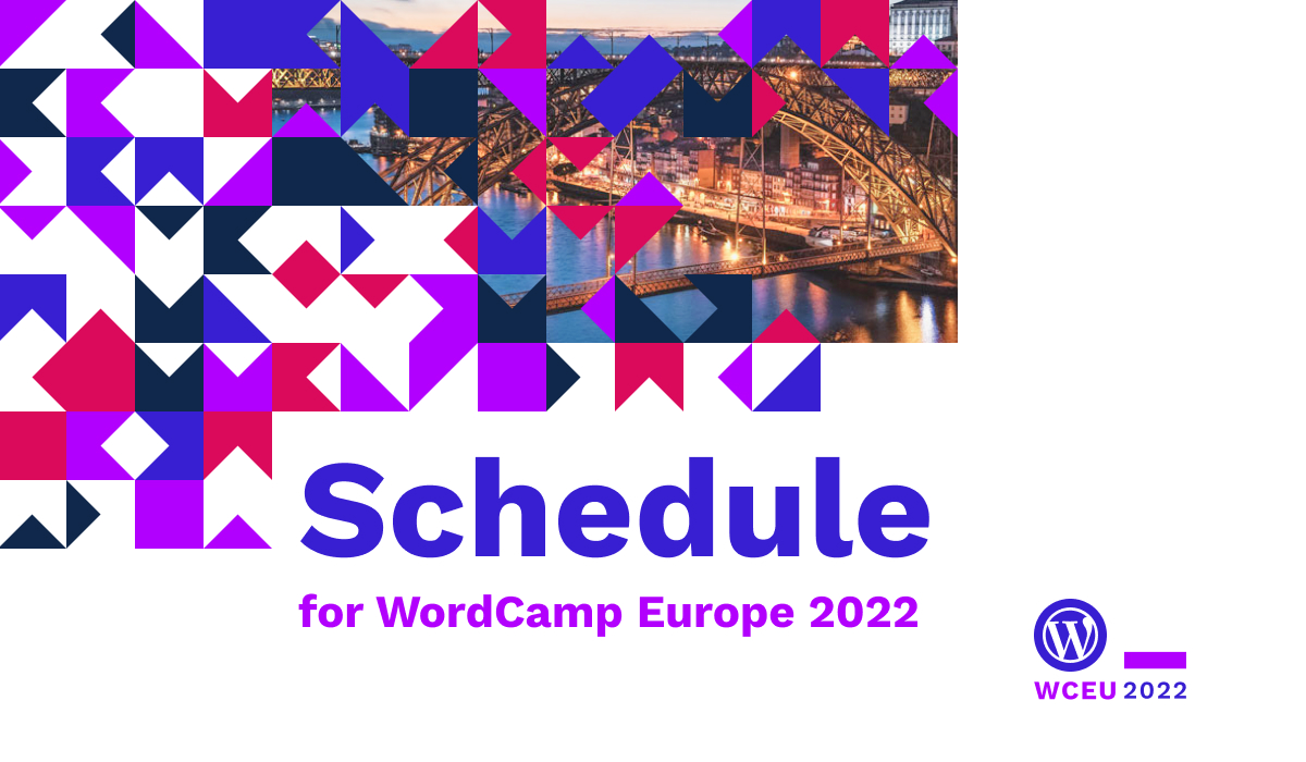 Schedule announcement WordCamp Europe 2022