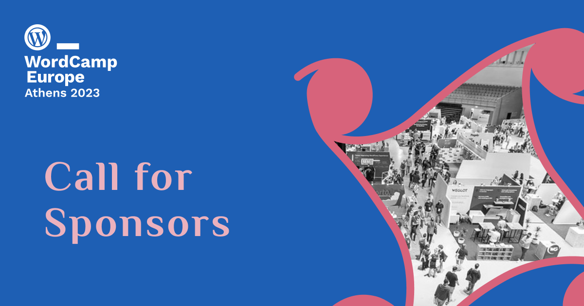 The Call for Sponsors is now open