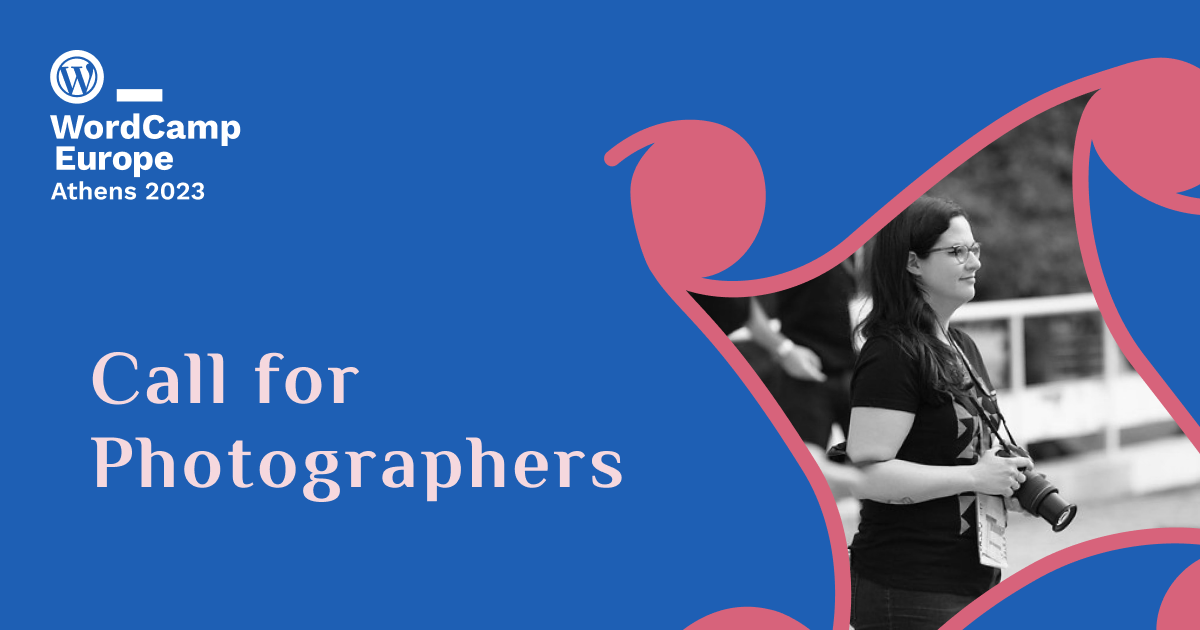 Call for Photographers is now open