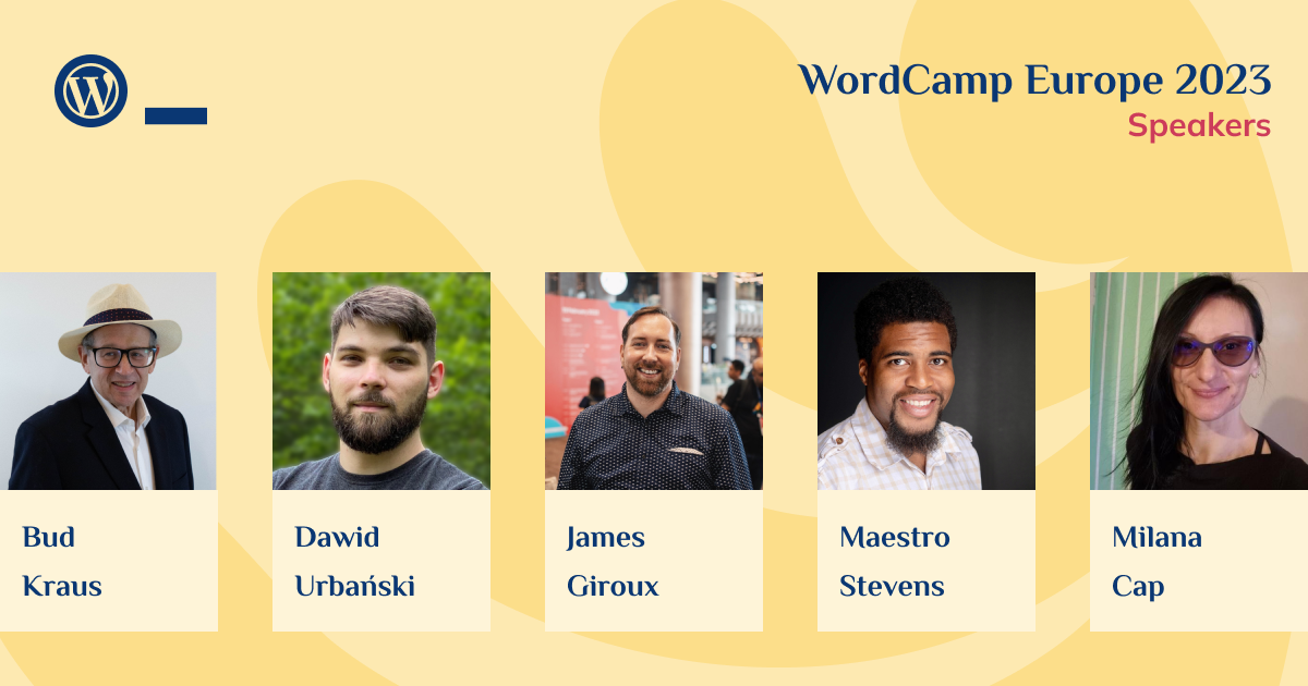 Introducing our fourth group of speakers!