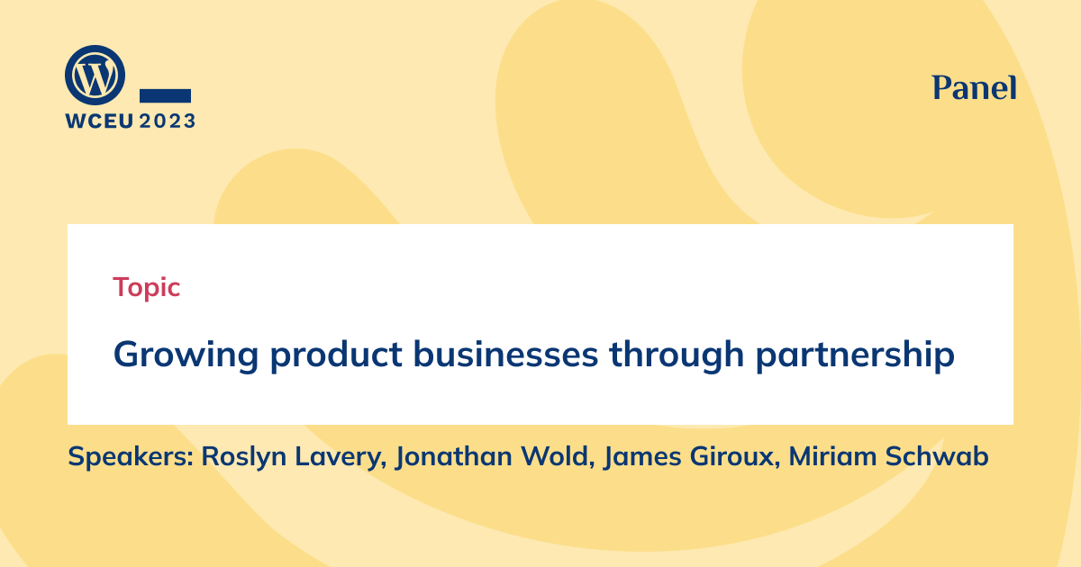 Growing product businesses through partnership