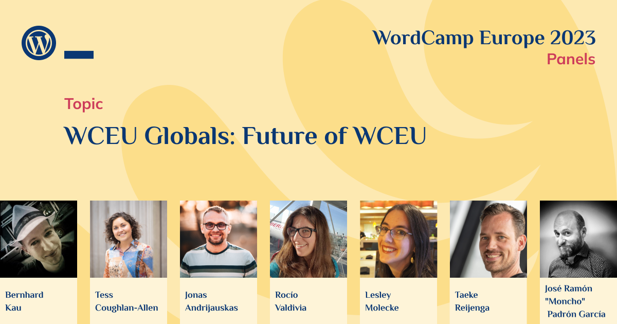 Panel Discussion: WCEU Globals: Future of WCEU