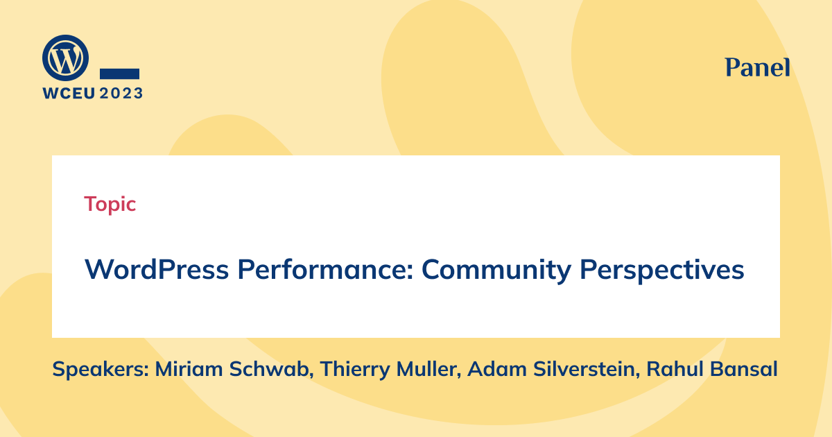 WordPress performance: community perspectives