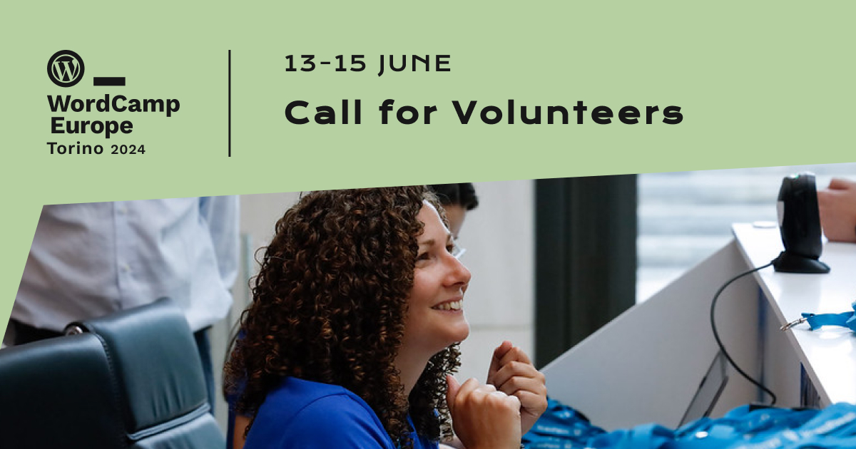 Call for Volunteers WordCamp Europe 2024