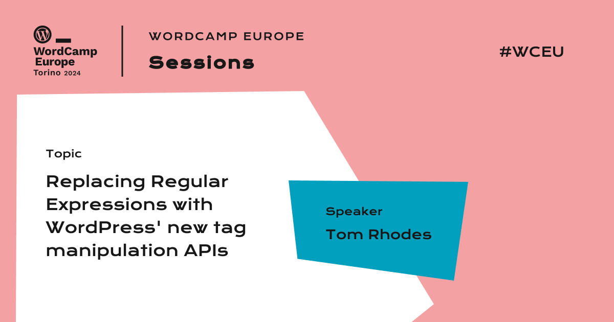 Replacing Regular Expressions with WordPress’ new tag manipulation APIs